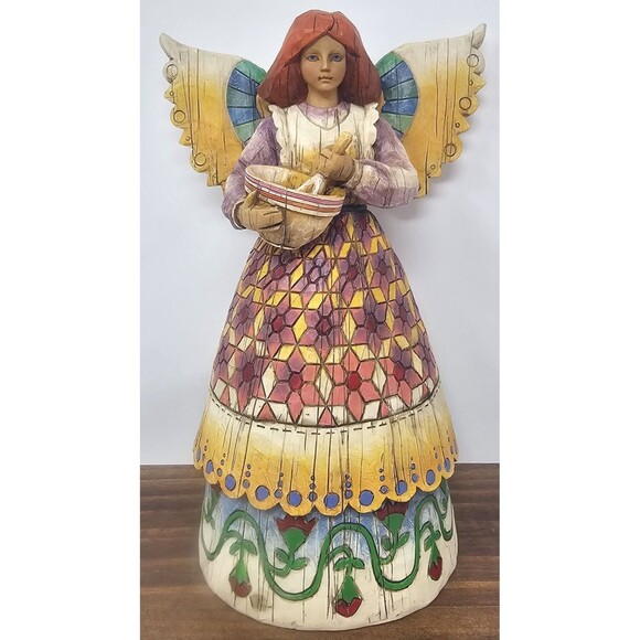 Jim Shore Heartwood Creek Angel of Contentment figurine 9" Vintage 2002 #108923 - Picture 1 of 10